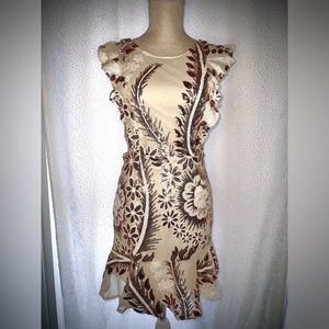 Ivory and gold sequence dress